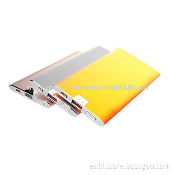 USB Power Banks for iPhone, 5,000mAh/A Grade Li-polymer Battery/OEM/ODM, LED Indicator/Metal Housing